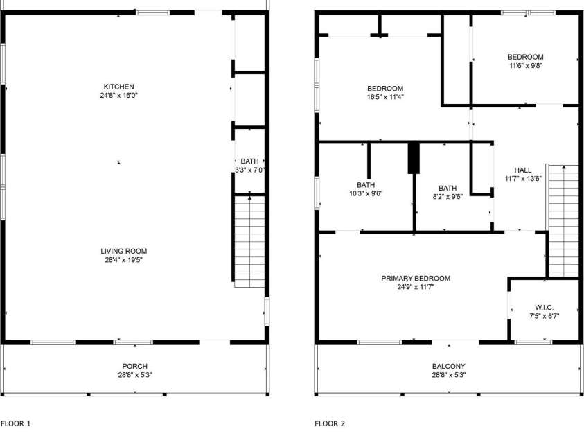 219 Courtland Place, Asheville, NC 28801.  MLS# CAR4252629, YatesRealty ID 30098. Floor plan for main and upper levels