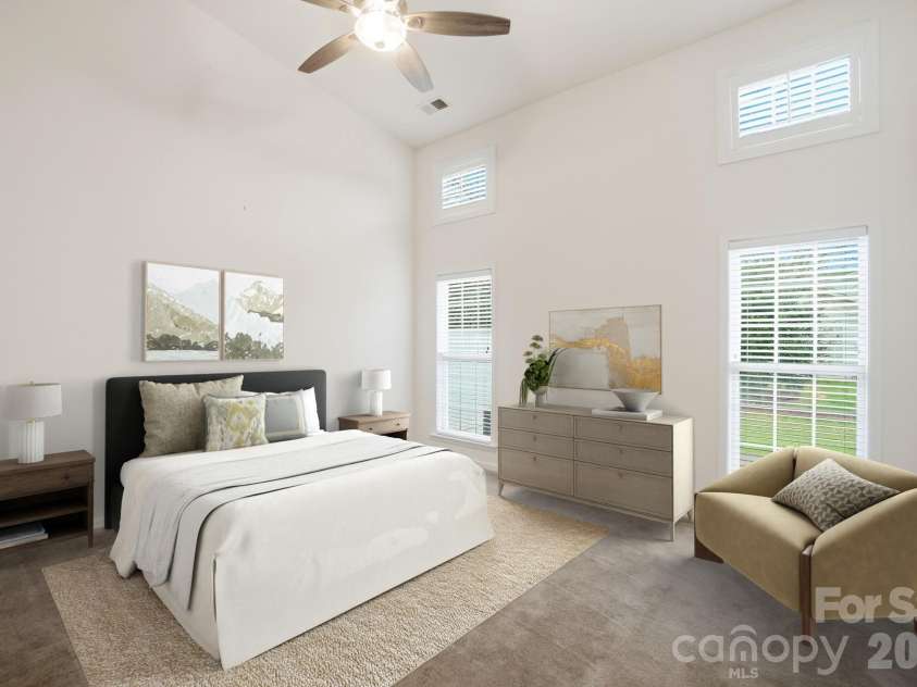 284 Garnet Court, Fort Mill, SC 29708.  MLS# CAR4341140, YatesRealty ID 3010. Staged Primary Bedroom