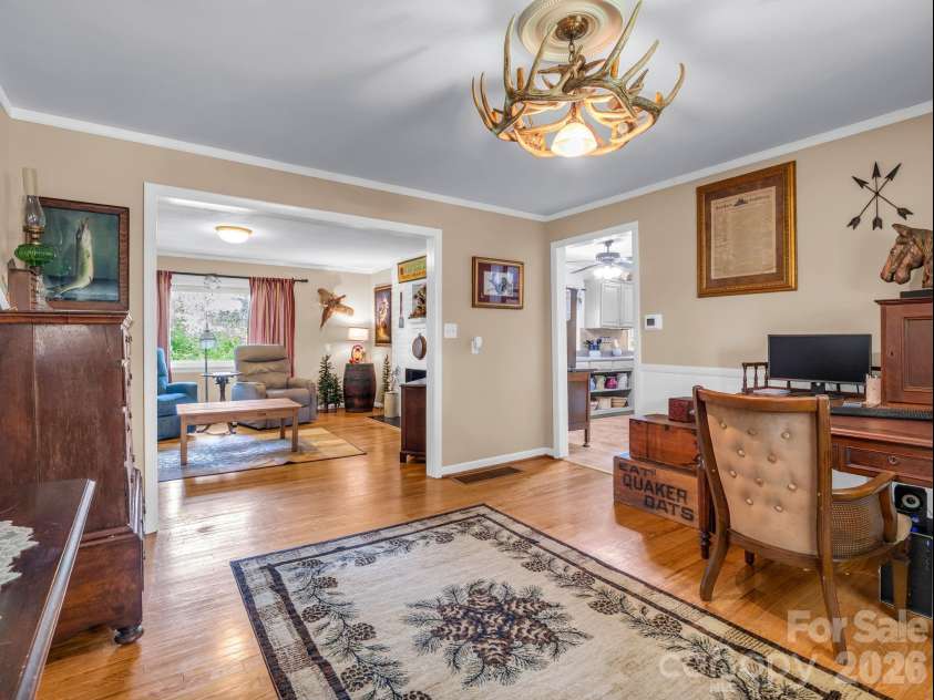 10 Deer Run Lane, Columbus, NC 28722.  MLS# CAR4392486, YatesRealty ID 30101. Dining room opens to the living room and kitchen