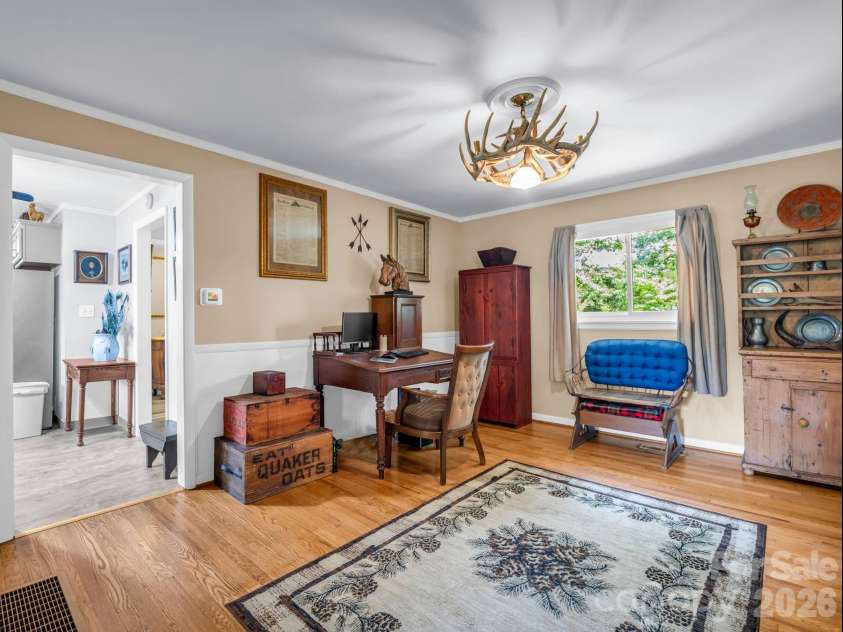 10 Deer Run Lane, Columbus, NC 28722.  MLS# CAR4392486, YatesRealty ID 30101. Dining room with the kitchen on the left