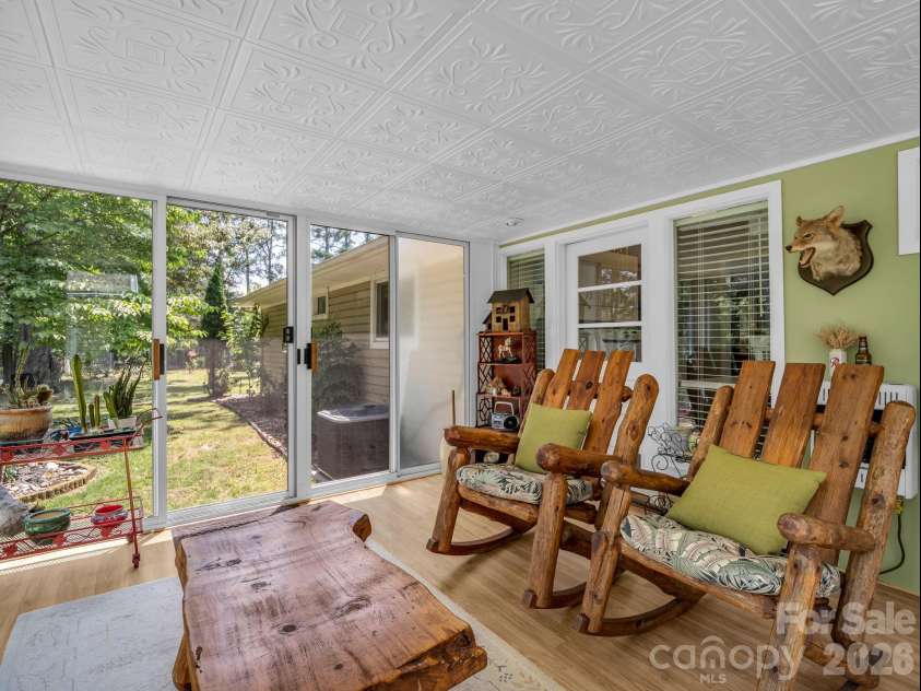 10 Deer Run Lane, Columbus, NC 28722.  MLS# CAR4392486, YatesRealty ID 30101. Sunroom