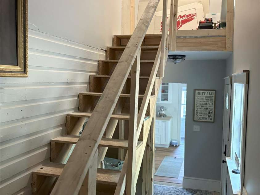 1712 Umstead Street, Charlotte, NC 28205.  MLS# CAR4274346, YatesRealty ID 30104. Stairs to unfinished attic space.