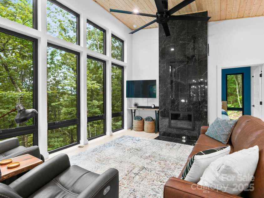 88 Candyland Court, Candler, NC 28715.  MLS# CAR4285213, YatesRealty ID 30108. Living room