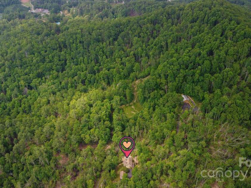 355 Rosewood Lane, Burnsville, NC 28714.  MLS# CAR4326302, YatesRealty ID 30113. Aerial view of property 