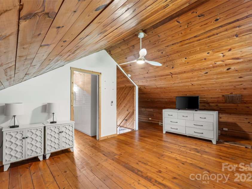 1623 Soco Road, Maggie Valley, NC 28751.  MLS# CAR4281971, YatesRealty ID 30118. Loft bedroom opens to spacious closet