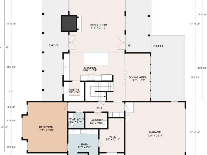 120 Boulder Creek Way, Asheville, NC 28805.  MLS# CAR4356297, YatesRealty ID 30119. Floor Plan Ground Floor