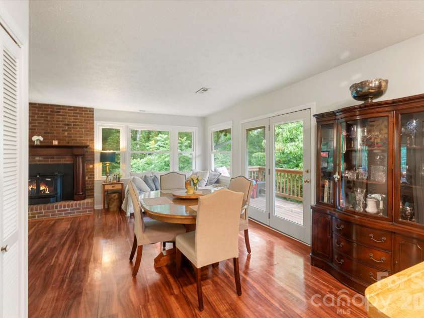 132 Whisperwood Circle, Hendersonville, NC 28791.  MLS# CAR4378747, YatesRealty ID 30127. Dining Room viewed from Kitchen