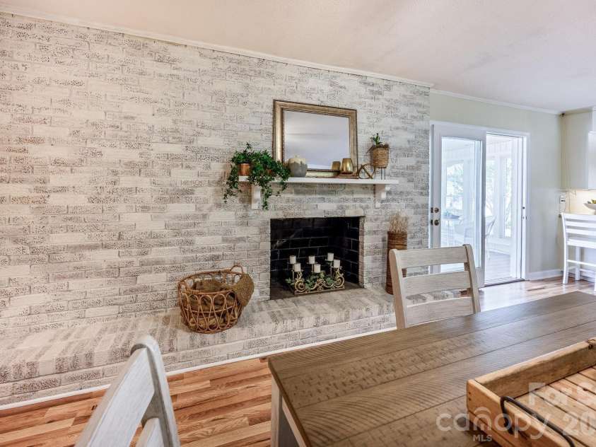 112 Persimmon Circle, Statesville, NC 28625.  MLS# CAR4381018, YatesRealty ID 30133. Whitewashed brick FP