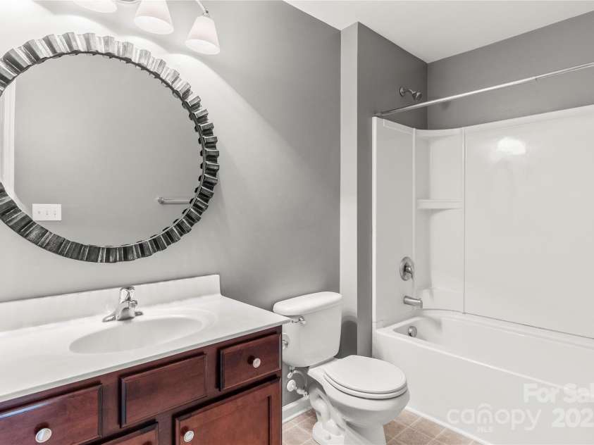 111 Tilton Drive, Mooresville, NC 28115.  MLS# CAR4254462, YatesRealty ID 30141. 2nd upstairs full bathroom.