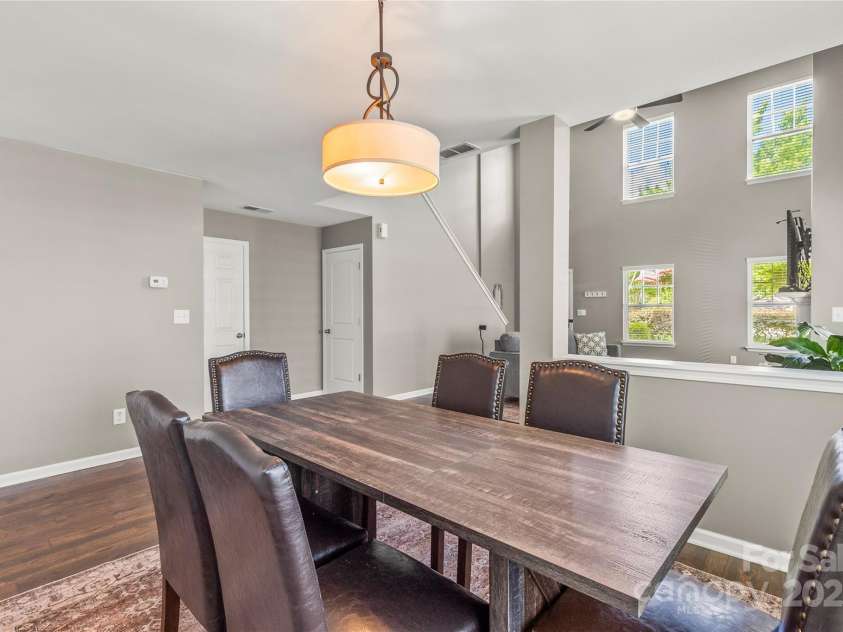 111 Tilton Drive, Mooresville, NC 28115.  MLS# CAR4254462, YatesRealty ID 30141. Large dining room - open to great room and kitchen.