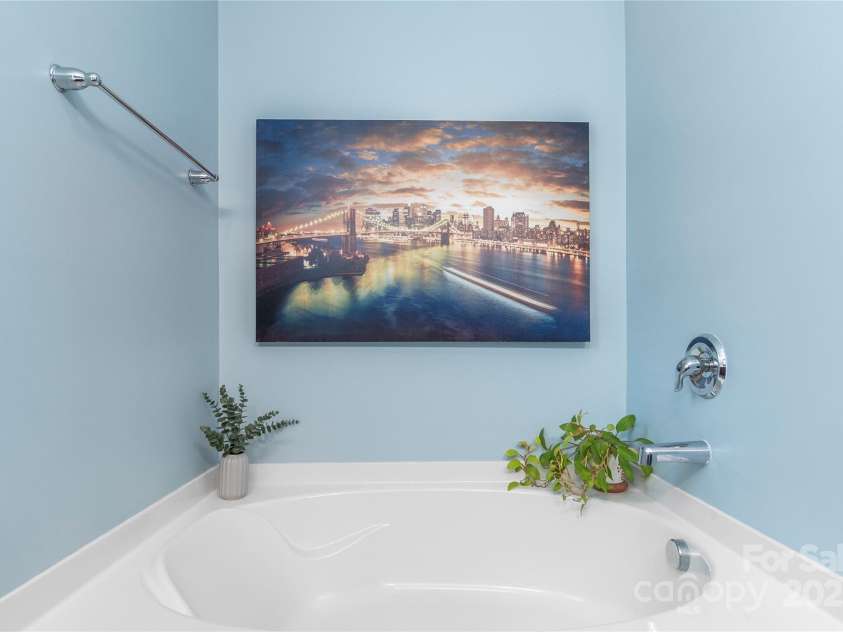 111 Tilton Drive, Mooresville, NC 28115.  MLS# CAR4254462, YatesRealty ID 30141. Main level primary garden tub.