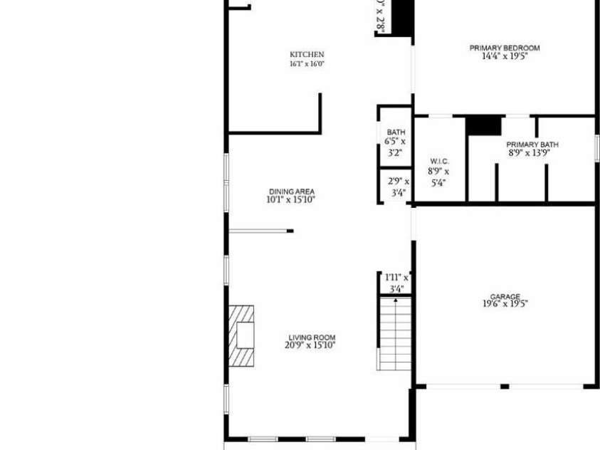111 Tilton Drive, Mooresville, NC 28115.  MLS# CAR4254462, YatesRealty ID 30141. Second floor measurements and floor plan
