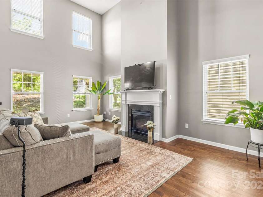 111 Tilton Drive, Mooresville, NC 28115.  MLS# CAR4254462, YatesRealty ID 30141. Two story great room with lots of natural light