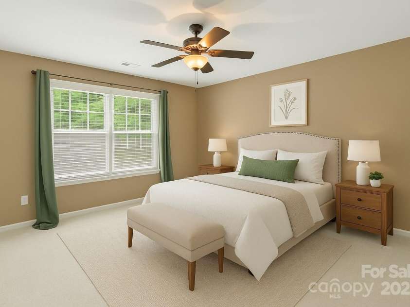 111 Tilton Drive, Mooresville, NC 28115.  MLS# CAR4254462, YatesRealty ID 30141. Virtually Staged Bedroom Example
