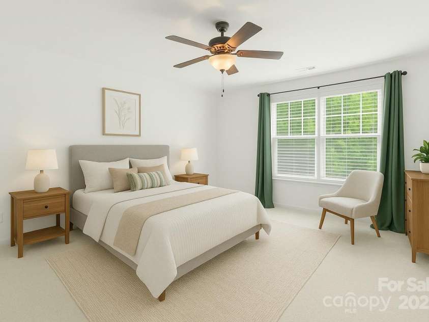 111 Tilton Drive, Mooresville, NC 28115.  MLS# CAR4254462, YatesRealty ID 30141. Virtually Staged Bedroom Example