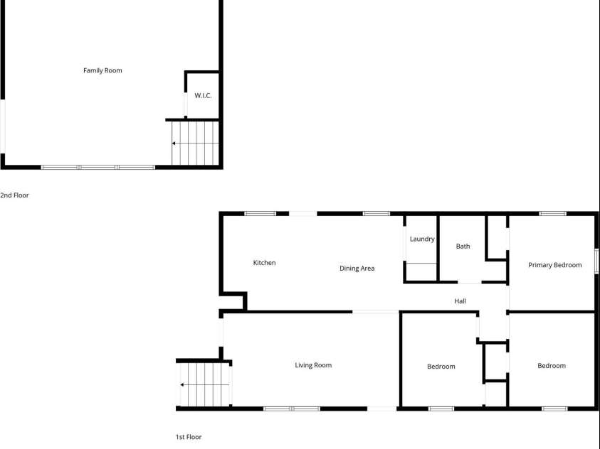 1007 Fork Road, Barnardsville, NC 28709.  MLS# CAR4374690, YatesRealty ID 30146. Both levels floor plans