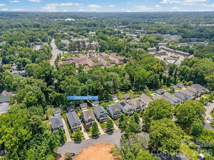 3430 Cosby Place, Charlotte, NC 28205.  MLS# CAR4389964, YatesRealty ID 30155. A view from the top