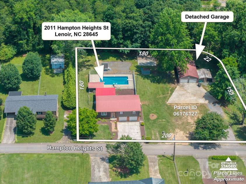 2011 Hampton Heights Street, Lenoir, NC 28645.  MLS# CAR4267552, YatesRealty ID 30159. 