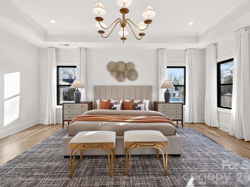 1316 Holmes Drive, Charlotte, NC 28209.  MLS# CAR4338664, YatesRealty ID 3016. Another view of the Master Bedroom. 