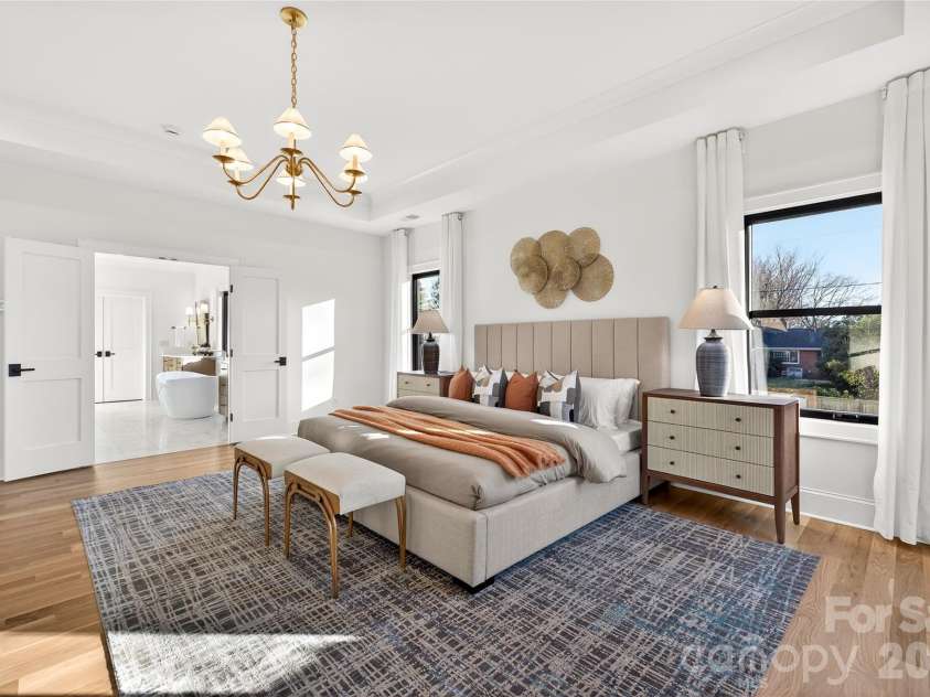 1316 Holmes Drive, Charlotte, NC 28209.  MLS# CAR4338664, YatesRealty ID 3016. Another view of the Master Bedroom looking toward the Master Bath.