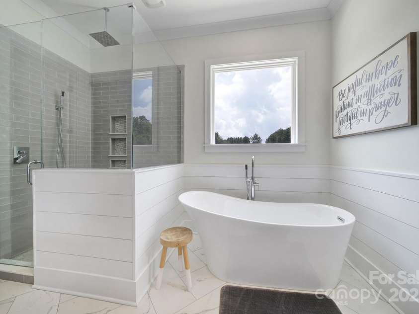 1104 Furnace Road, Iron Station, NC 28080.  MLS# CAR4286754, YatesRealty ID 30162. Primary Bathroom