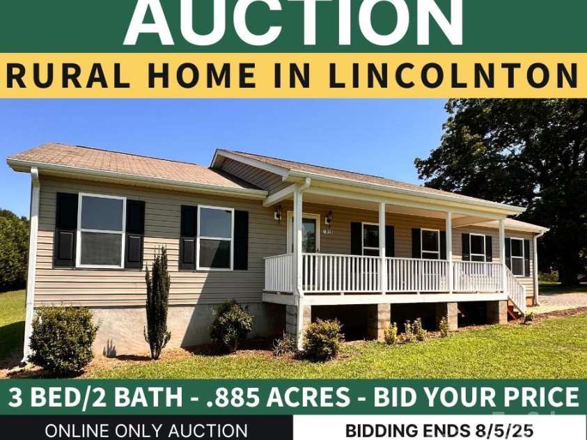 2850 Paul Elmore Road, Lincolnton, NC 28092.  MLS# CAR4281428, YatesRealty ID 30168. 