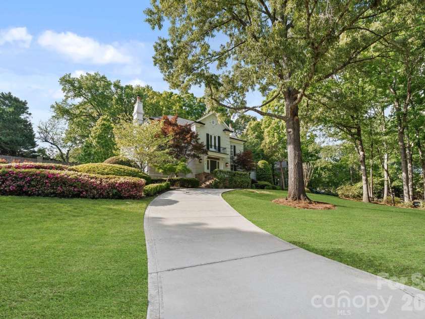 8124 Greencastle Drive, Charlotte, NC 28210.  MLS# CAR4364842, YatesRealty ID 30191. Front driveway left entrance.