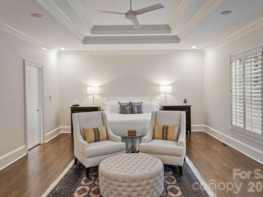 8124 Greencastle Drive, Charlotte, NC 28210.  MLS# CAR4364842, YatesRealty ID 30191. Primary bedroom. 