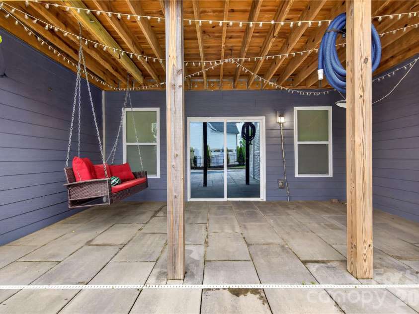 6044 Candlestick Lane, Lancaster, SC 29720.  MLS# CAR4385594, YatesRealty ID 30198. Covered Lower Patio