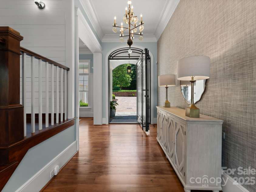 16921 Jetton Road, Cornelius, NC 28031.  MLS# CAR4191237, YatesRealty ID 302. Entry with cantilevered door.