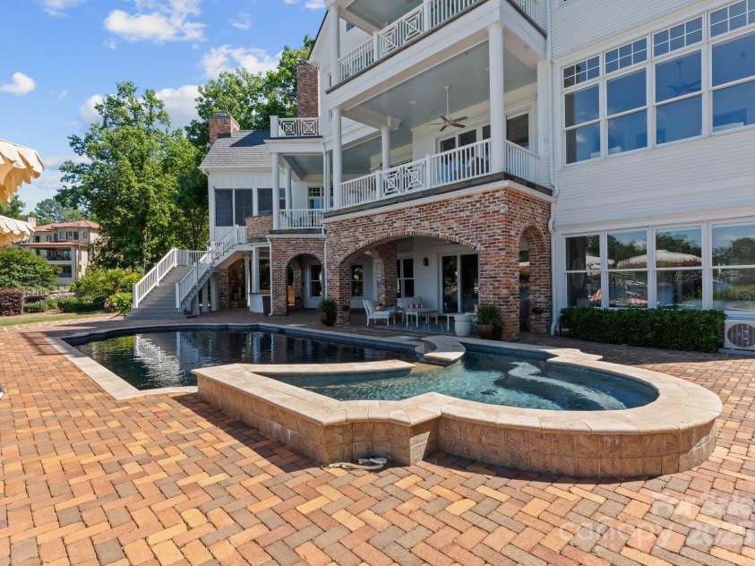 16921 Jetton Road, Cornelius, NC 28031.  MLS# CAR4191237, YatesRealty ID 302. Saltwater pool and large spa