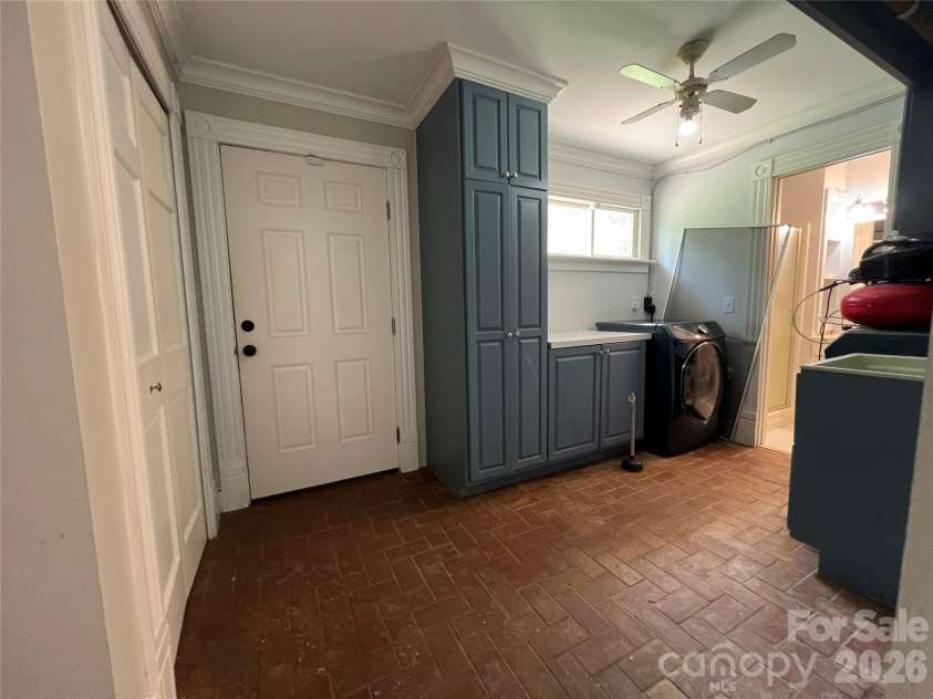 171 Mitchell Street, Rutherfordton, NC 28139.  MLS# CAR4282104, YatesRealty ID 3020. Mud room off kitchen with Washer/Dryer and bathroom