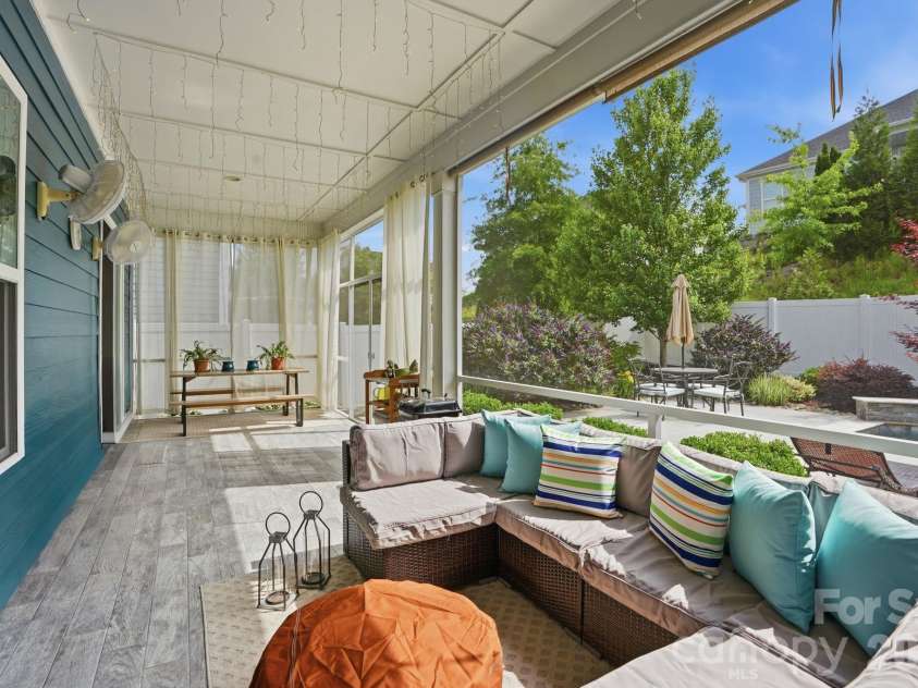 9833 Andres Duany Drive, Huntersville, NC 28078.  MLS# CAR4390023, YatesRealty ID 30207. Covered Terrace