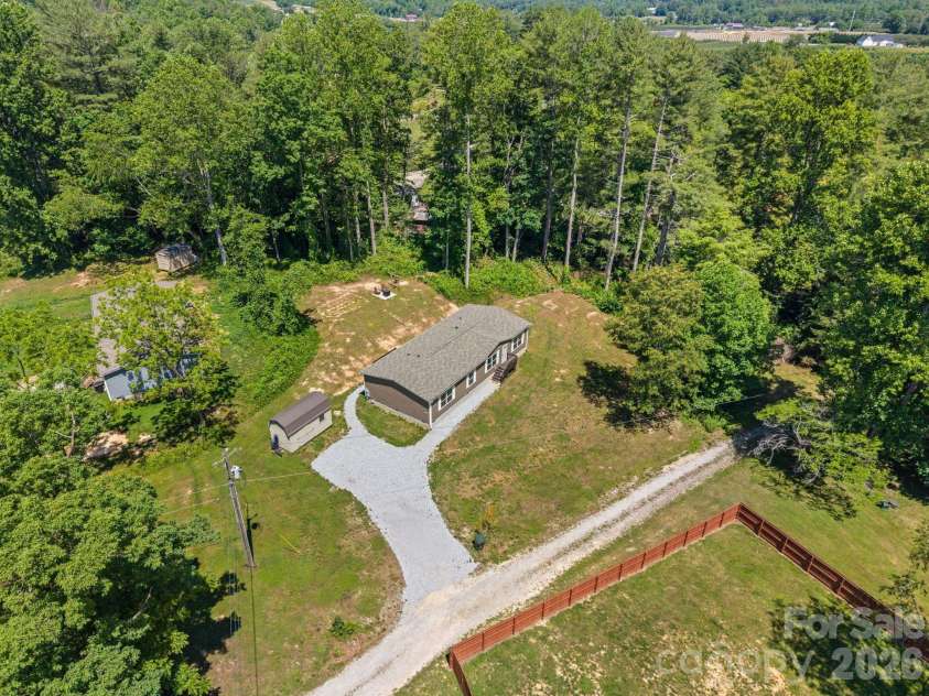 151 Field Sparrow Lane, Hendersonville, NC 28792.  MLS# CAR4388296, YatesRealty ID 30216. Aerial View