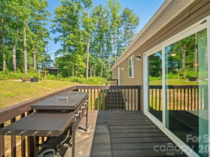 151 Field Sparrow Lane, Hendersonville, NC 28792.  MLS# CAR4388296, YatesRealty ID 30216. Back Deck