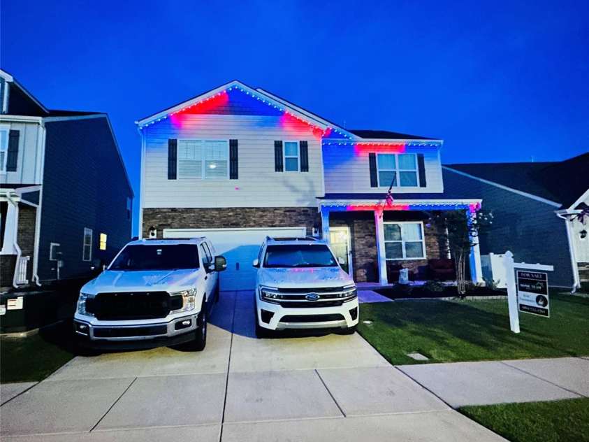 2159 Vanderlyn Street, Monroe, NC 28112.  MLS# CAR4284159, YatesRealty ID 30221. Trim Lights on house