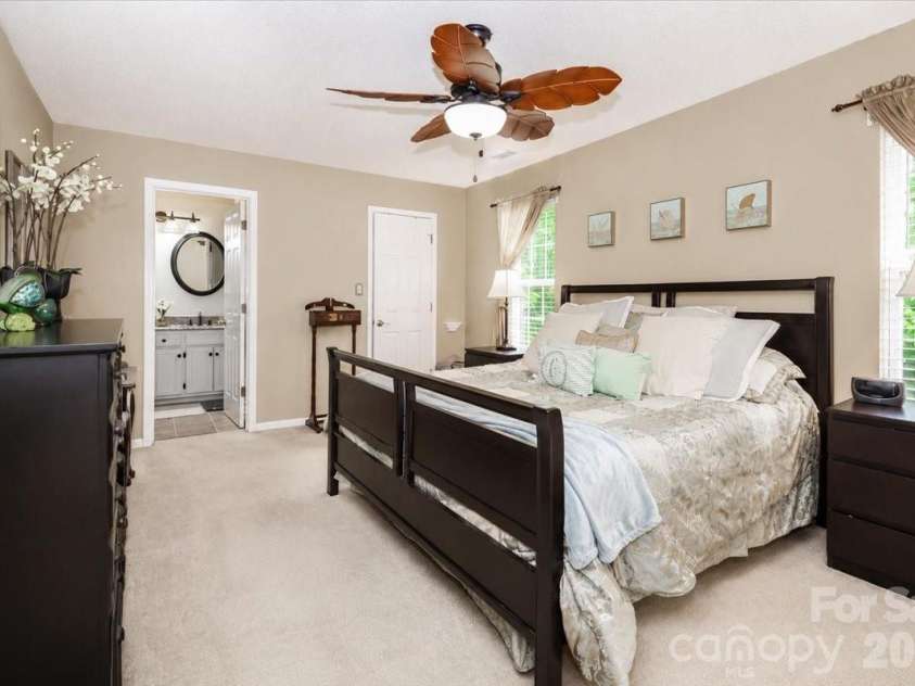 6803 Lowesville Lane, Stanley, NC 28164.  MLS# CAR4385358, YatesRealty ID 30226. Primary Bedroom