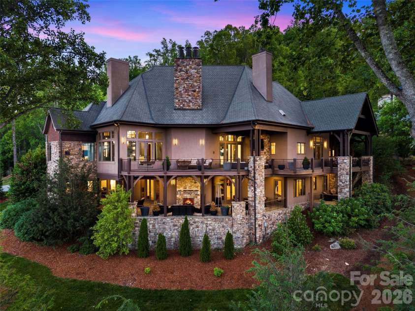 47 Ridge Pine Trail, Arden, NC 28704.  MLS# CAR4370746, YatesRealty ID 30234. Deck side of the house