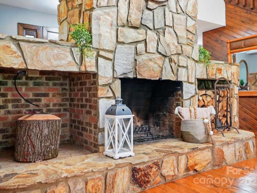 7204 NC 218 Highway, Marshville, NC 28103.  MLS# CAR4273852, YatesRealty ID 30238. Great Room Fireplace