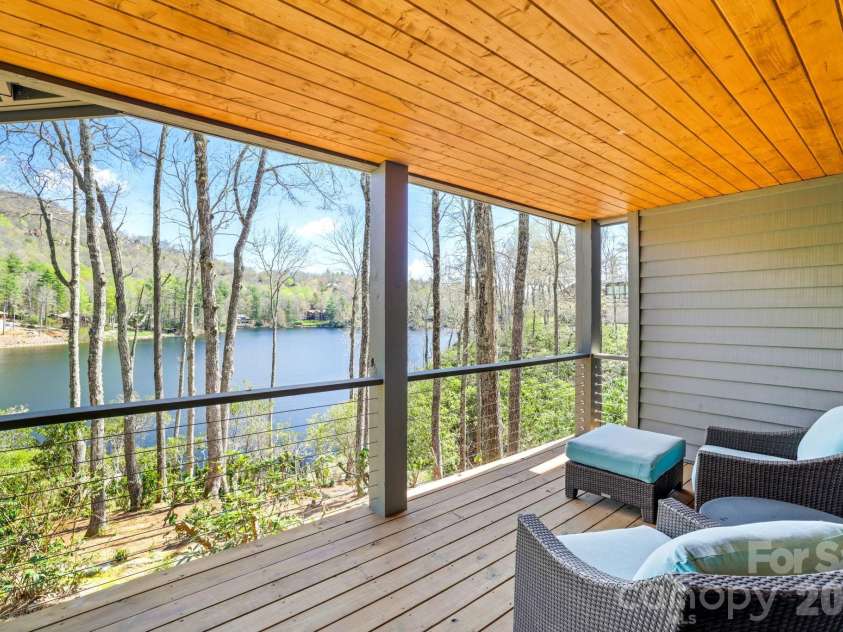 95 Cardinal Trace, Lake Toxaway, NC 28747.  MLS# CAR4376336, YatesRealty ID 30238. Lower Level Private Terrace