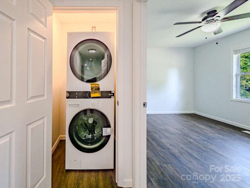 204 Caldwell Street, Forest City, NC 28043.  MLS# CAR4283485, YatesRealty ID 30239. Laundry in Hall , New Washer and Dryer