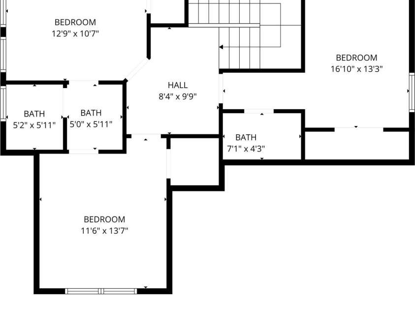 28 Reagan Run Court, Arden, NC 28704.  MLS# CAR4377989, YatesRealty ID 30240. Upper level floor plan