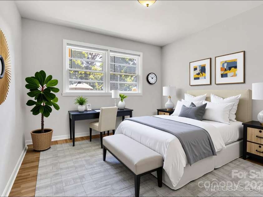 4635 Thornwood Road, Charlotte, NC 28213.  MLS# CAR4276510, YatesRealty ID 30250. Walking into third bedroom (virtually staged).