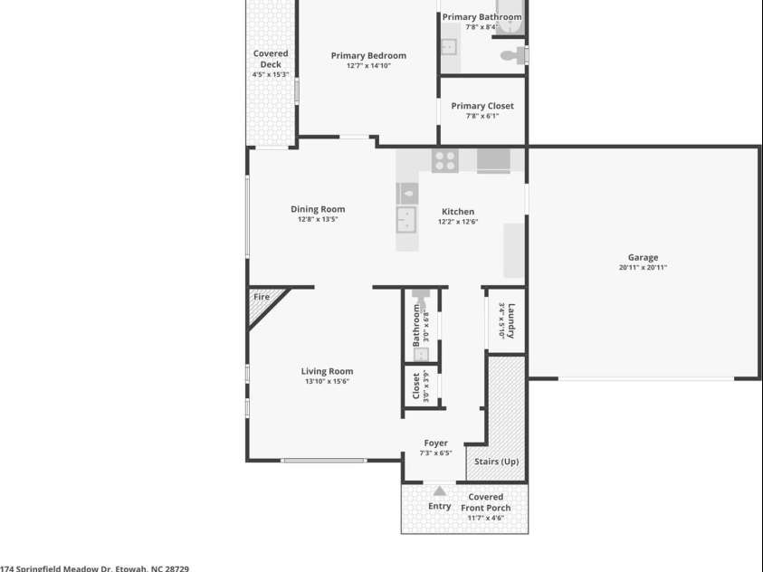 174 Springfield Meadow Drive, Etowah, NC 28729.  MLS# CAR4341814, YatesRealty ID 3026. 