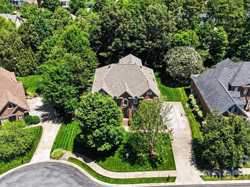 7518 Meadowgate Lane, Marvin, NC 28173.  MLS# CAR4385632, YatesRealty ID 30264. Drone Photo