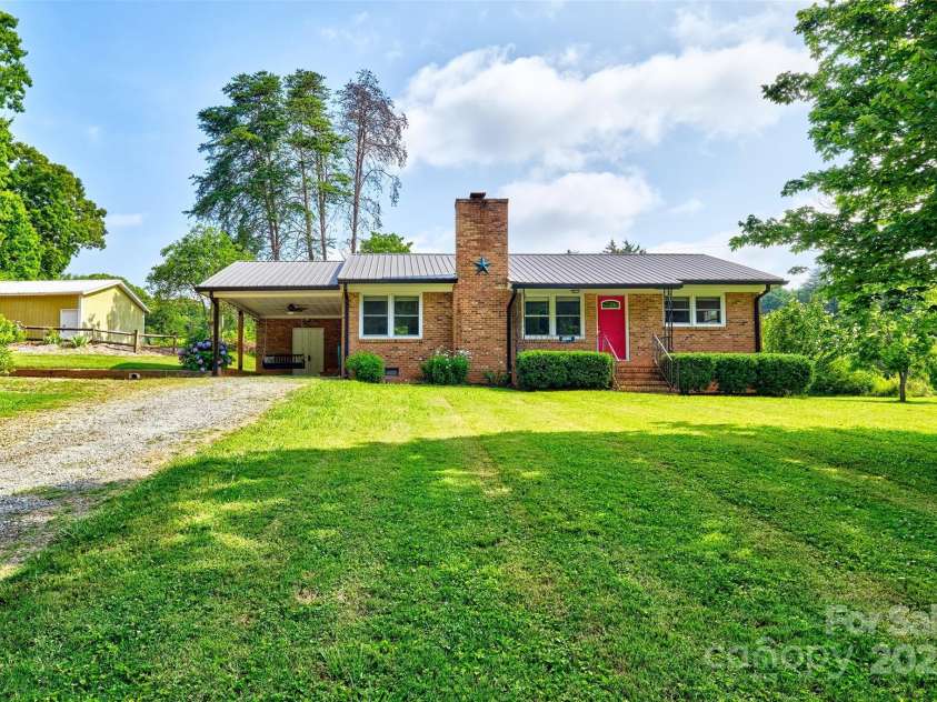 7753 Caswell Road, Stanley, NC 28164.  MLS# CAR4276529, YatesRealty ID 30264. View from the road