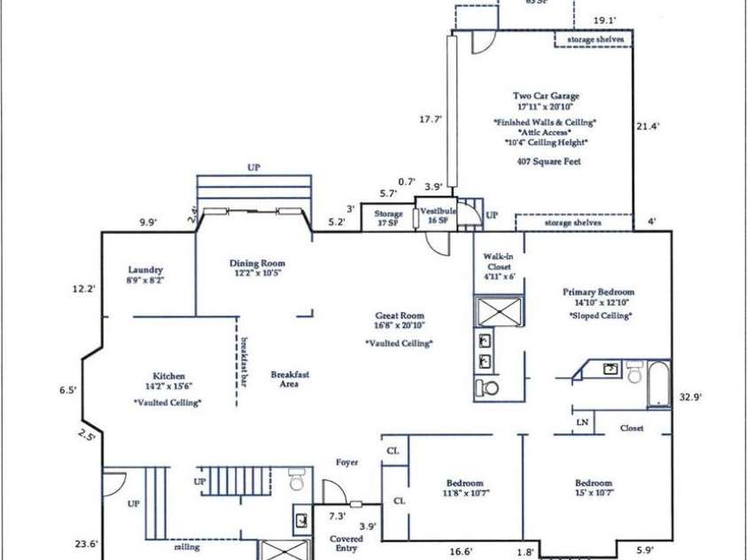 206 Pinner Road, Arden, NC 28704.  MLS# CAR4276364, YatesRealty ID 30266. Floorplan