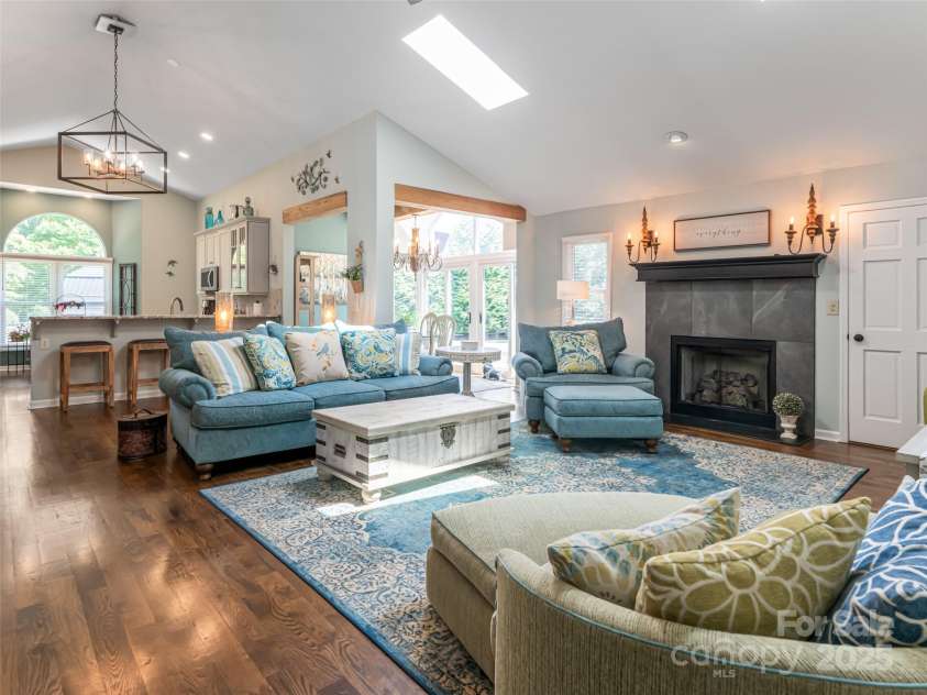 206 Pinner Road, Arden, NC 28704.  MLS# CAR4276364, YatesRealty ID 30266. Gas fireplace for cozy winter evenings