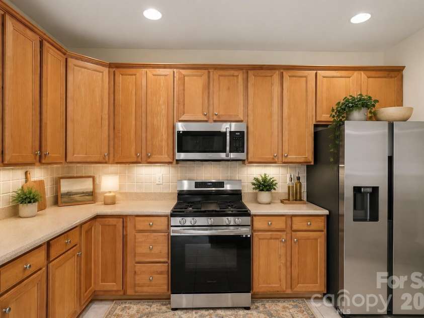 877 Platinum Drive, Fort Mill, SC 29708.  MLS# CAR4378707, YatesRealty ID 30267. Al-Enhanced, virtually-staged photo