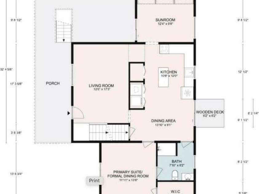 55 Willow Bend, Hendersonville, NC 28792.  MLS# CAR4255625, YatesRealty ID 30273. Main Floor.